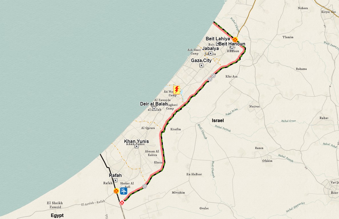 Map of Gaza